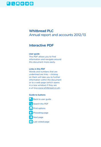 Thumbnail Whitbread Annual Report 2012-2013