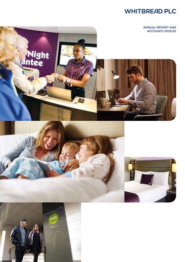 Thumbnail Whitbread Annual Report 2019-2020