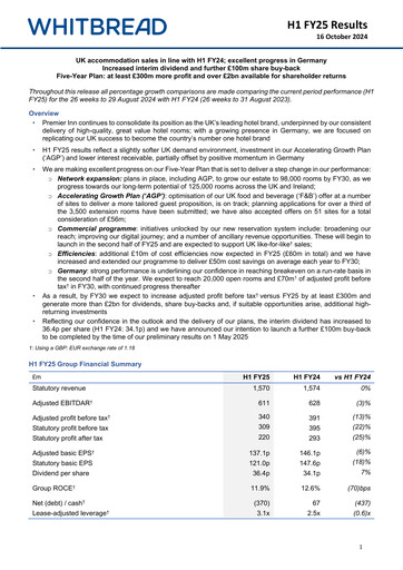 Miniature Whitbread Rapport semestriel 2024-2025-h1