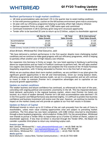 Miniature Whitbread Rapport trimestriel 2019-2020-q1