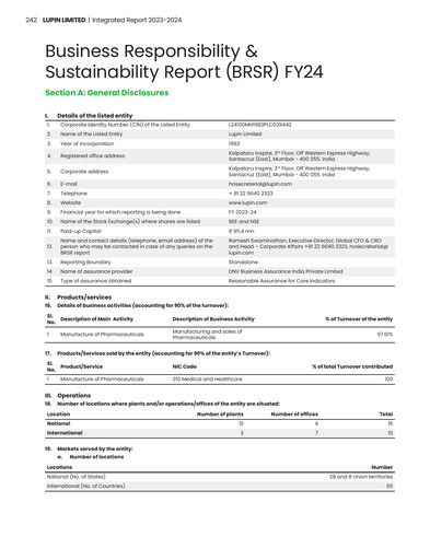 Thumbnail Lupin Limited
 ESG Report 2023-2024