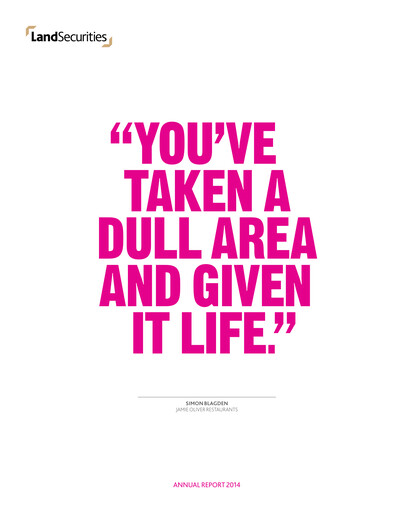 Thumbnail Land Securities Group Annual Report 2014