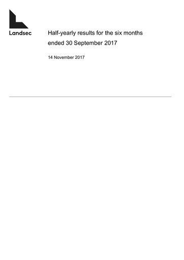Thumbnail Land Securities Group Half-year Report 2017-h1