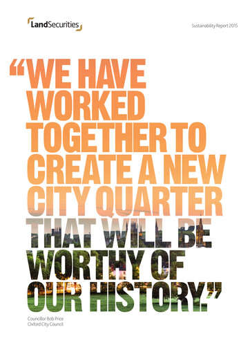 Thumbnail Land Securities Group Sustainability Report 2015