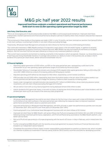 Vorschaubild M&G plc Halbjahresbericht 2022-h1