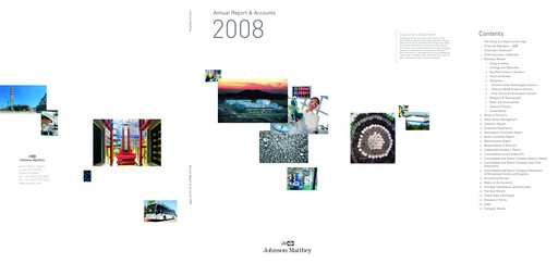 Vorschaubild Johnson Matthey Jahresbericht 2007-2008
