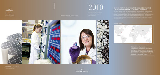 Thumbnail Johnson Matthey Annual Report 2010