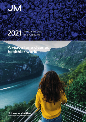 Thumbnail Johnson Matthey Annual Report 2021
