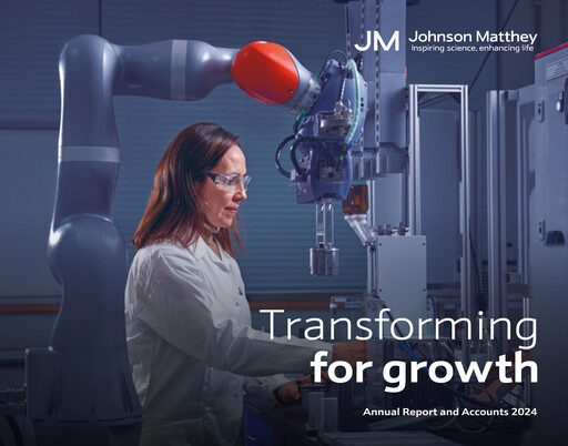 Thumbnail Johnson Matthey Annual Report 2024