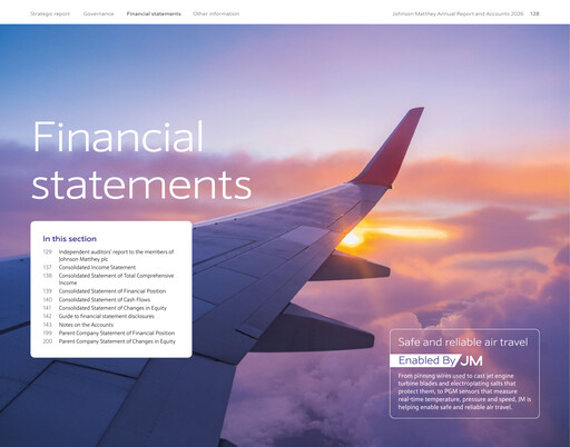 Thumbnail Johnson Matthey Financial Statement 2026