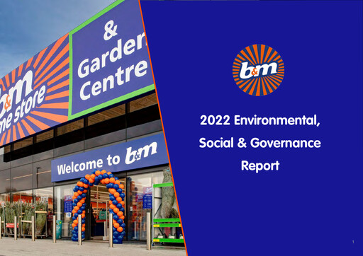Thumbnail B&M European Value Retail ESG Report 2022