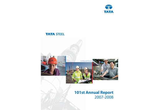 Thumbnail Tata Steel Annual Report 2007-2008