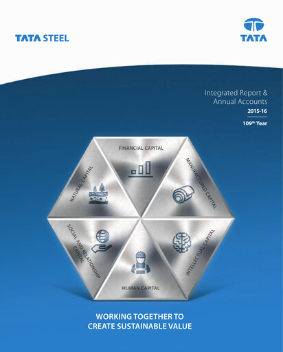 Thumbnail Tata Steel Annual Report 2015-2016