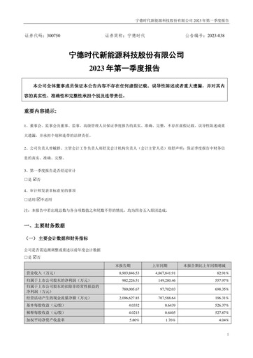 Thumbnail CATL Quarterly Report 2023-q1