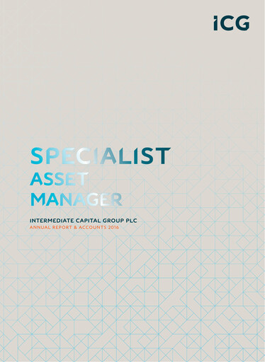 Thumbnail Intermediate Capital Group (ICG) Annual Report 2016