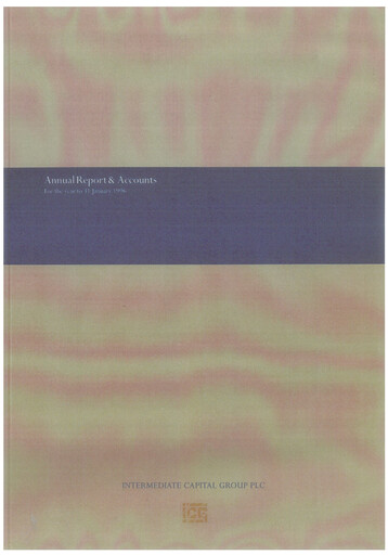 Thumbnail Intermediate Capital Group (ICG) Annual Report fy1996