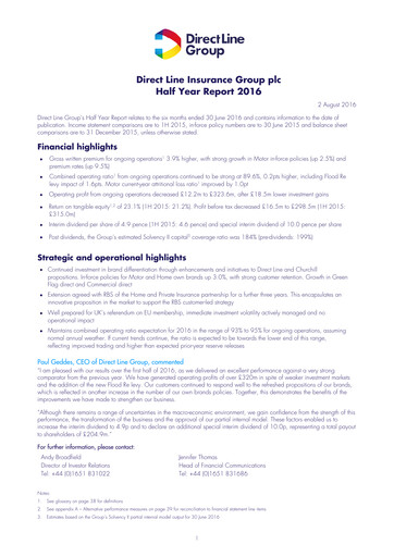 Thumbnail Direct Line Group Half-year Report 2016-h1