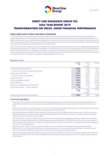 Thumbnail Direct Line Group Half-year Report 2019-h1