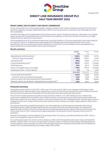 Thumbnail Direct Line Group Half-year Report 2022-h1