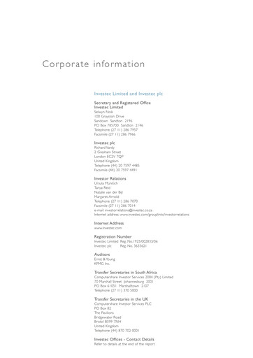 Thumbnail Investec Annual Report 2004