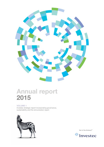 Thumbnail Investec Annual Report 2015