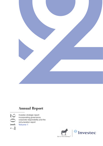 Thumbnail Investec Annual Report 2017