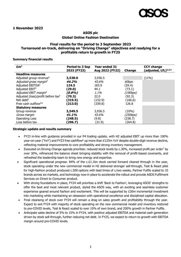Thumbnail ASOS Financial Report 2023