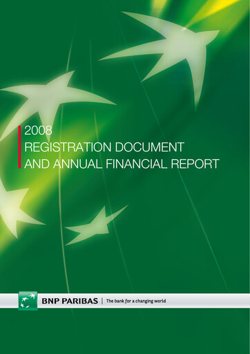 Thumbnail BNP Paribas Financial Report 2008