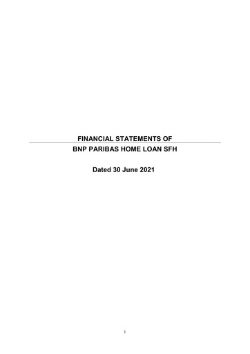 Thumbnail BNP Paribas Financial Statement 2021-h1