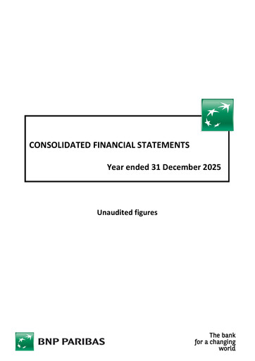 Thumbnail BNP Paribas Financial Statement 2025