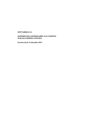Thumbnail BNP Paribas Financial Statement 2017