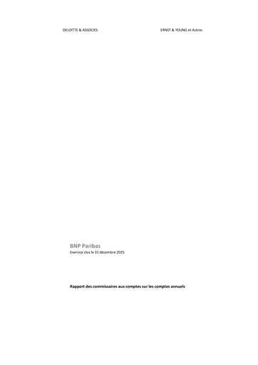 Thumbnail BNP Paribas Financial Statement 2025