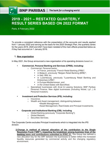 Vorschaubild BNP Paribas Quartalsbericht 2019-2021