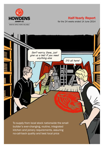 Miniature Howden Joinery Rapport semestriel 2014-h1