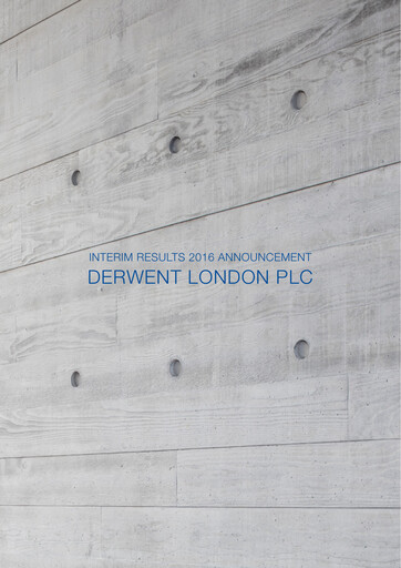 Thumbnail Derwent London Half-year Report 2016-h1