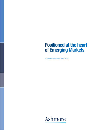 Thumbnail Ashmore Group Annual Report 2012