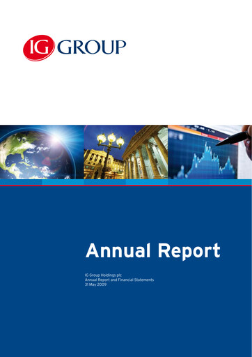 Thumbnail IG Group Annual Report 2009