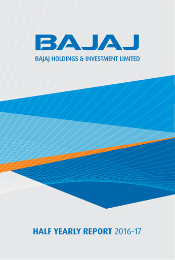 Miniature Bajaj Holdings & Investment Rapport semestriel 2016-h1