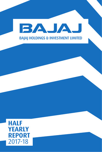 Miniature Bajaj Holdings & Investment Rapport semestriel 2017-h1