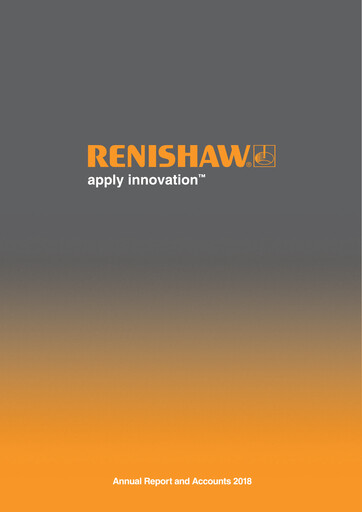 Thumbnail Renishaw Annual Report 2018