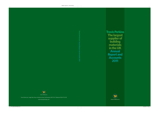 Thumbnail Travis Perkins Annual Report 2011