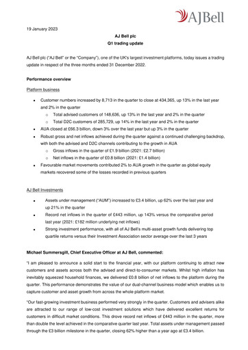 Thumbnail AJ Bell Quarterly Report 2023-q1