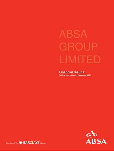Thumbnail Absa Bank Financial Report 2007