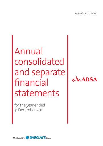 Thumbnail Absa Bank Financial Statement 2011