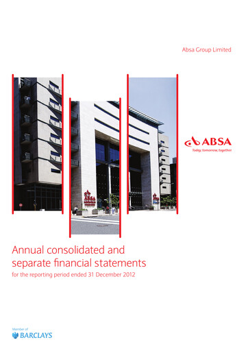 Thumbnail Absa Bank Financial Statement 2012