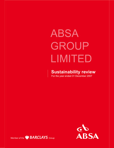 Thumbnail Absa Bank Sustainability Report 2007