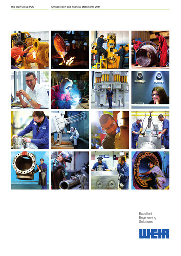Thumbnail The Weir Group Annual Report 2011