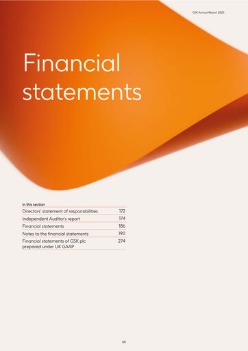 Thumbnail GSK plc Financial Statement 2025