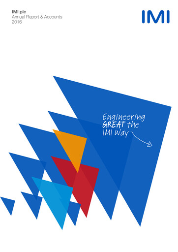 Thumbnail IMI plc Annual Report 2016