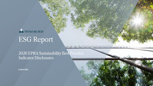 Thumbnail Tritax Big Box REIT ESG Report 2020